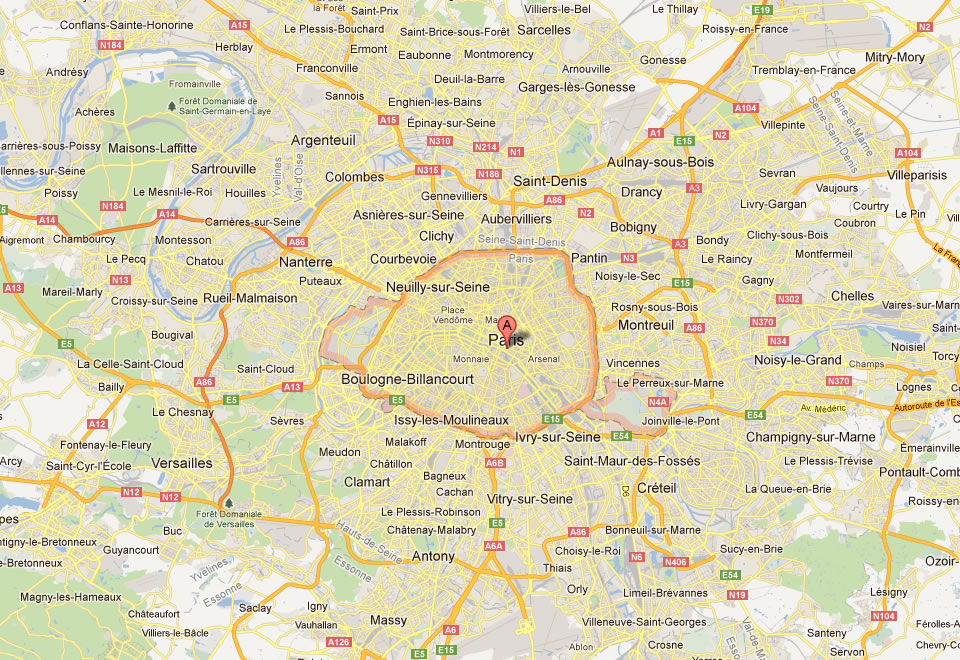 carte du paris